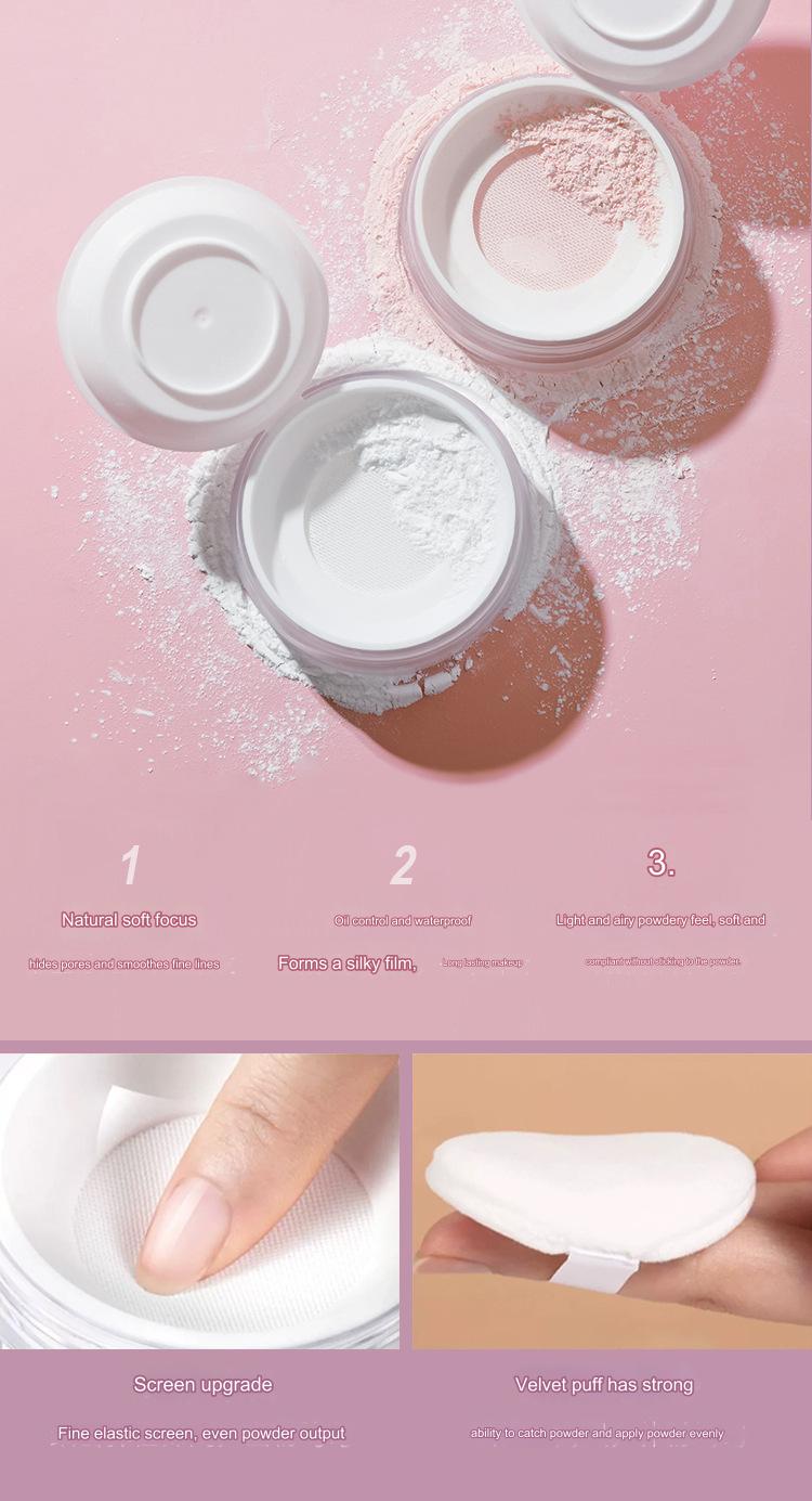 Korea BLACKPINK non-removing makeup oil-control long-lasting light and thin setting powder modifying setting powder