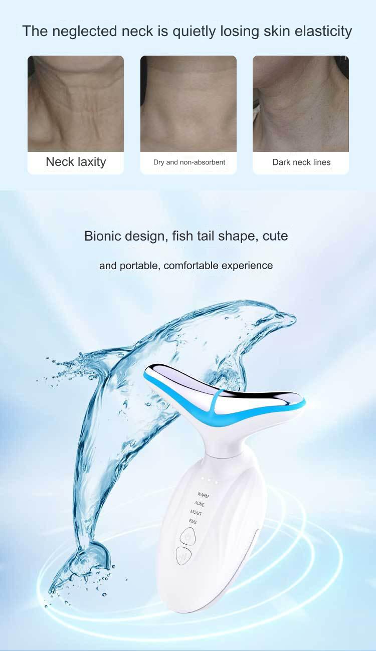 Nano high-energy negative ion skin regeneration photon rejuvenation neck beauty instrument