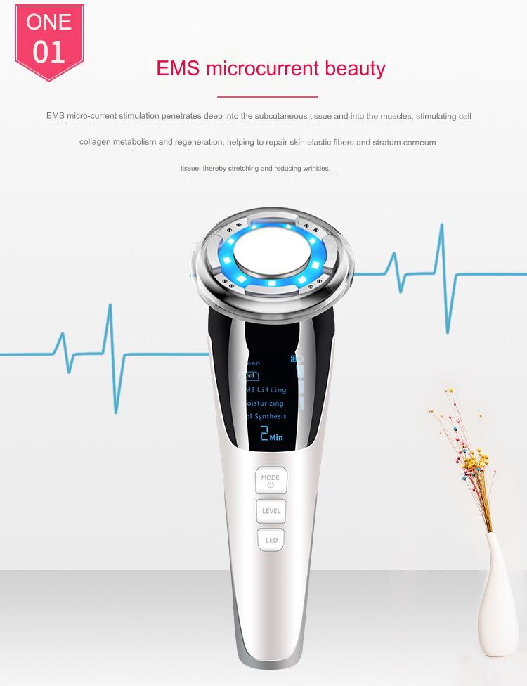 Photon skin rejuvenation cold and hot introduction device