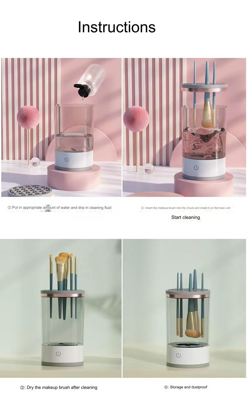 Nanomolecule cleaning technology automated all-in-one multi-functional makeup cleaning machine