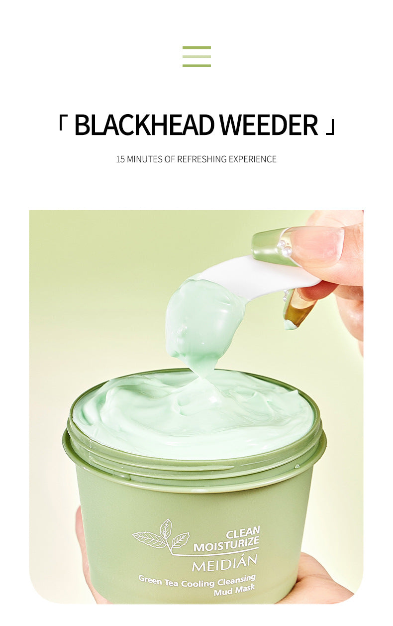 Deep cleansing pores and blackheads antioxidant oil control mask volcanic mud (with green tea formula)