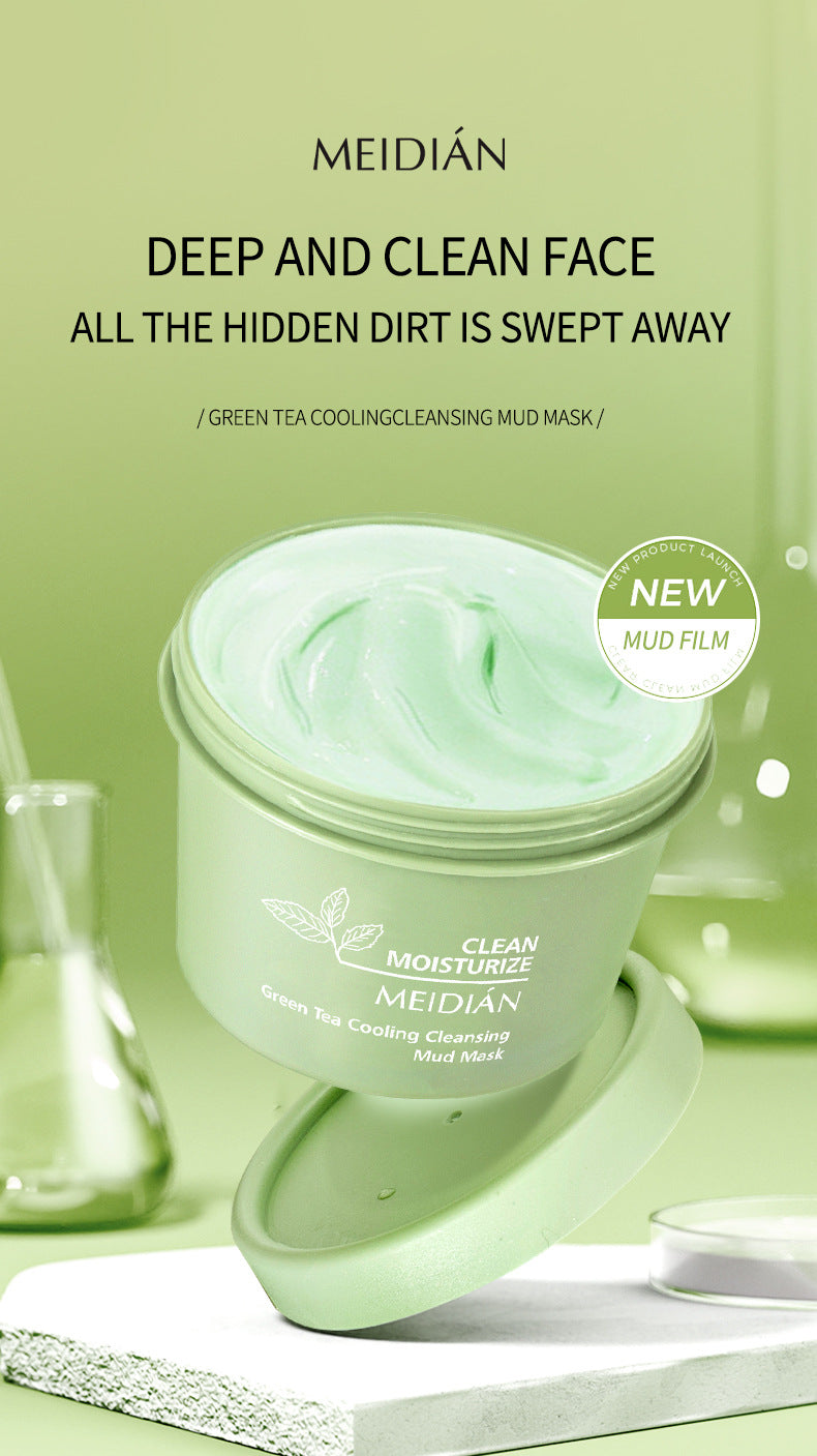 Deep cleansing pores and blackheads antioxidant oil control mask volcanic mud (with green tea formula)