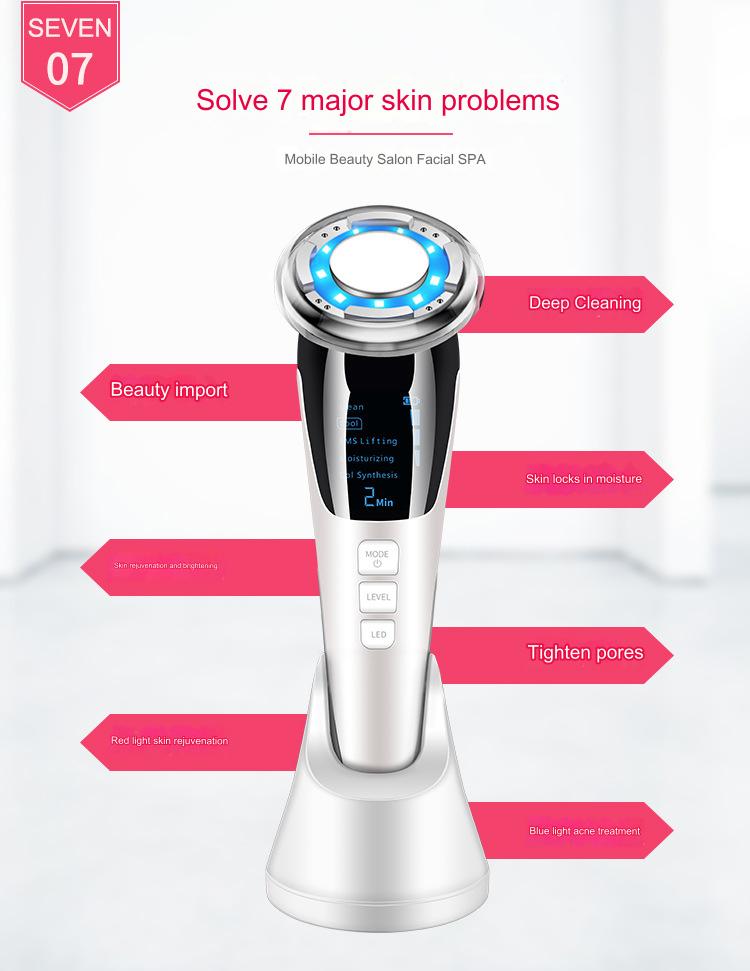 Photon skin rejuvenation cold and hot introduction device