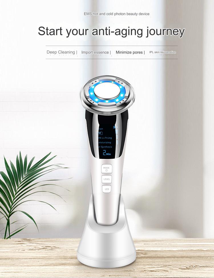 Photon skin rejuvenation cold and hot introduction device