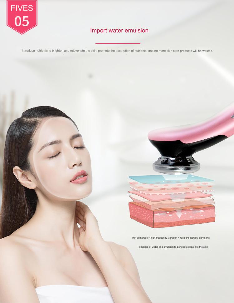 Photon skin rejuvenation cold and hot introduction device